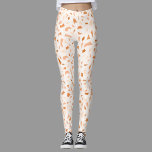 Terrazzo Modern Abstract Terracotta Leggings<br><div class="desc">Featuring a modern abstract terrazzo pattern with a unique blend of teracotta colours,  creating a stylish and eye-catching design.  Perfect for wearing to the gym,  running errands or even dressing up for a night out,  these are versatile and suitable for any occasion.</div>