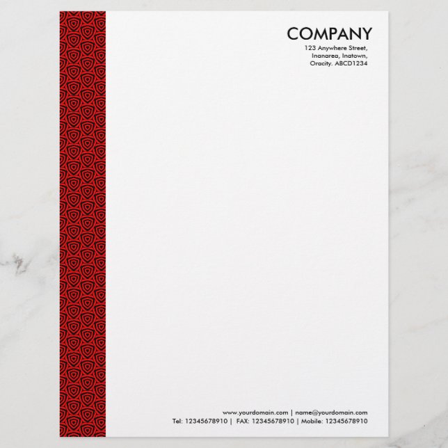 Terrazzo Pattern 02 Letterhead Template (Front)