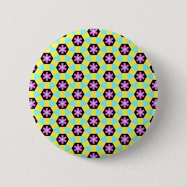 Terrazzo Pattern 6 Cm Round Badge (Front)