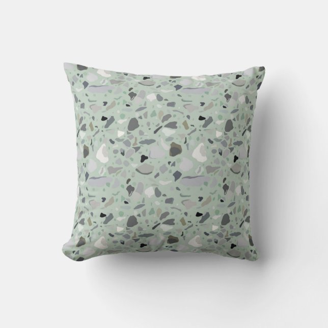 Terrazzo Pattern Art Deco Mid century Cushion (Front)
