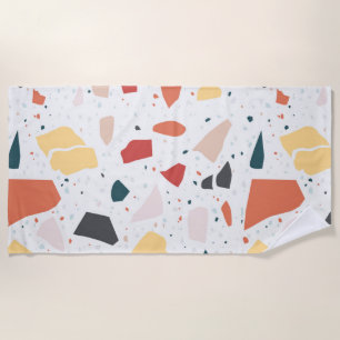 Terrazzo Pattern Beach Towel
