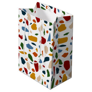 Terrazzo Pattern Colorful Medium Gift Bag