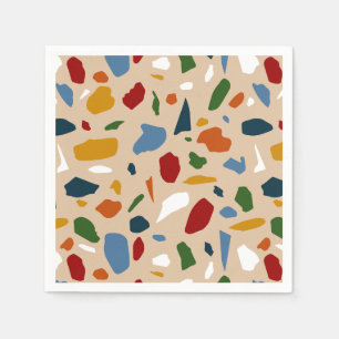 Terrazzo Pattern Colourful Napkin