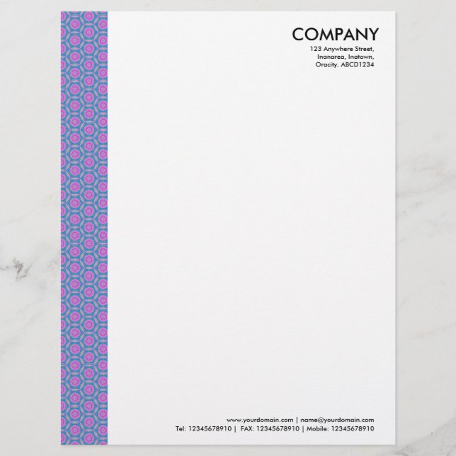 Terrazzo Pattern Customised Letterhead (Front)