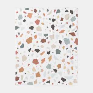 Terrazzo Pattern Fleece Blanket