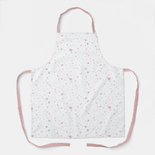 Terrazzo Pattern Neutral Natural Elegant Apron