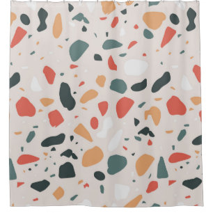 Terrazzo Pattern Shower Curtain
