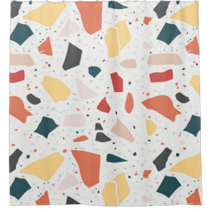 Terrazzo Pattern Shower Curtain