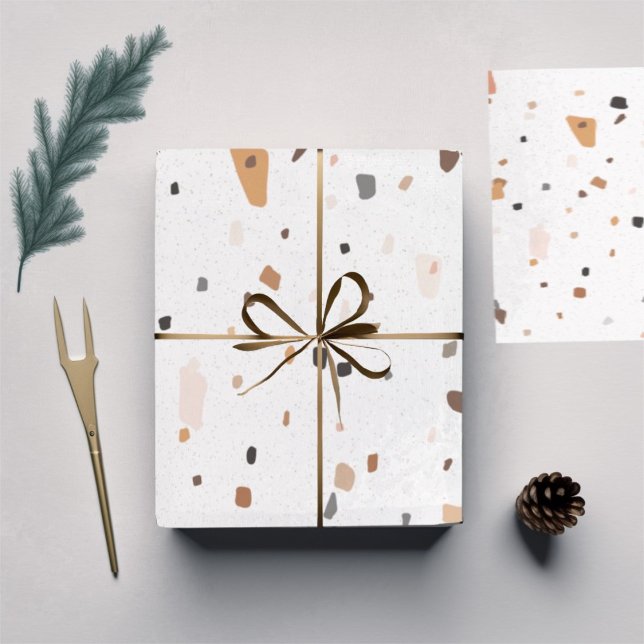 Terrazzo pattern wrapping paper sheet (Creator Uploaded)