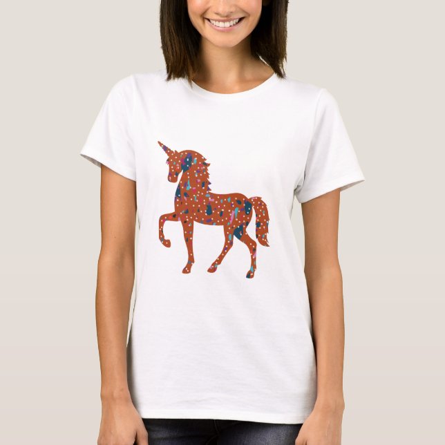 Terrazzo Pieces  Unicorn T-Shirt (Front)