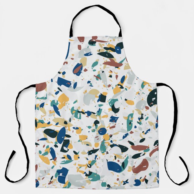 Terrazzo seamless pattern. Modern abstract design  Apron (Front)