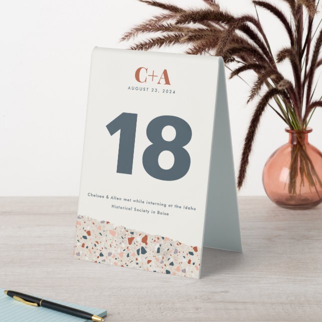 Terrazzo Slab Wedding Double Sided (In SItu (Table))