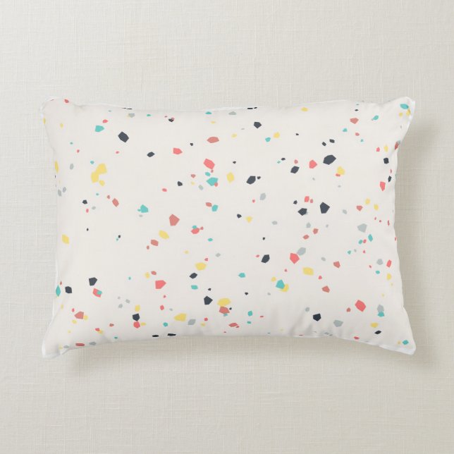 Terrazzo Speckle Seamless Pattern Decorative Cushion (Front)