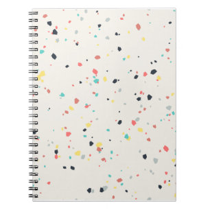 Terrazzo Speckle Seamless Pattern Notebook