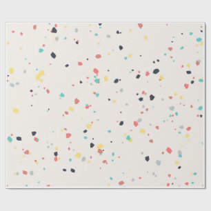 Terrazzo Speckle Seamless Pattern Wrapping Paper