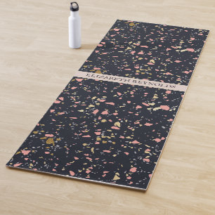 Terrazzo Tile Pattern Personalised Yoga Mat