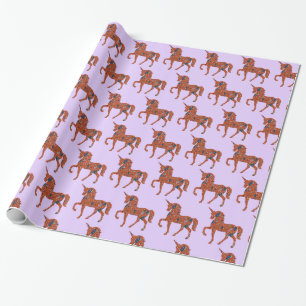 Terrazzo Unicorn Wrapping Paper