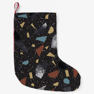 Terrazzo Vintage Surface Design Small Christmas Stocking