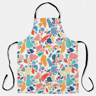 Terrazzo Watercolor: Colourful Seamless Pattern. Apron