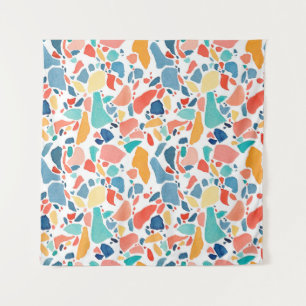 Terrazzo Watercolor: Colourful Seamless Pattern. Tapestry