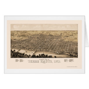 Terre Haute, IN Panoramic Map - 1880