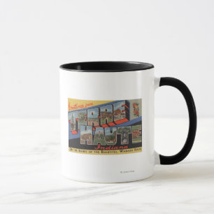 Terre Haute, Indiana - Large Letter Scenes Mug