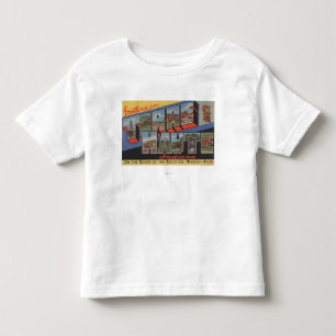 Terre Haute, Indiana - Large Letter Scenes Toddler T-Shirt
