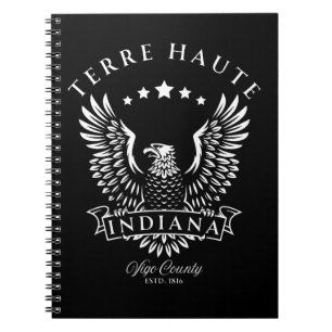Terre Haute Vigo County Indiana Vintage Eagle Notebook