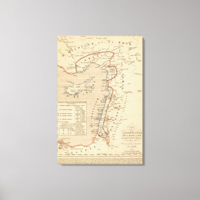 Terre Sainte depuis la deuxieme croisade Canvas Print (Front)
