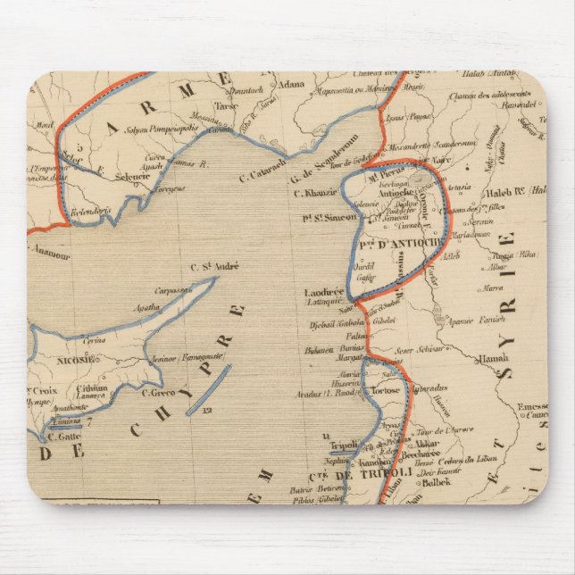 Terre Sainte depuis la deuxieme croisade Mouse Mat (Front)