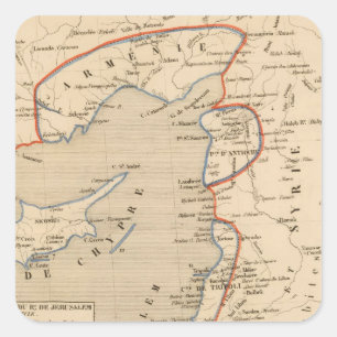 Terre Sainte depuis la deuxieme croisade Square Sticker