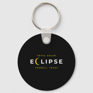 Terrell Texas Solar Eclipse Key Ring