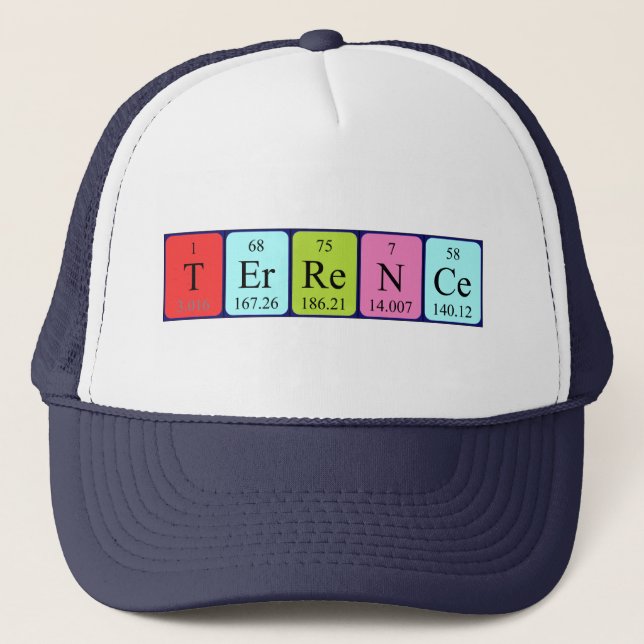 Terrence periodic table name hat (Front)