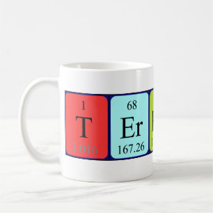 Terrence periodic table name mug
