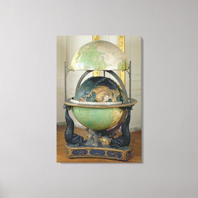 Terrestrial and celestial globe canvas print (Front)