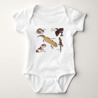 terrestrial geckos baby bodysuit