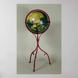 Terrestrial Globe, made in Nuremberg in 1492 Poster