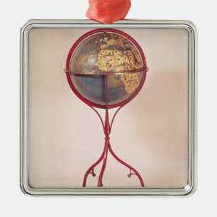 Terrestrial Globe, showing the Indian Ocean Metal Tree Decoration