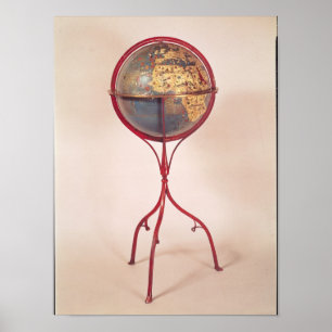 Terrestrial Globe, showing the Indian Ocean Poster