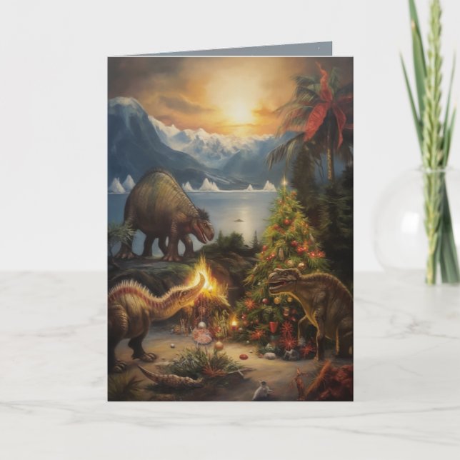 Terrible Lizard Christmas Card (Front)