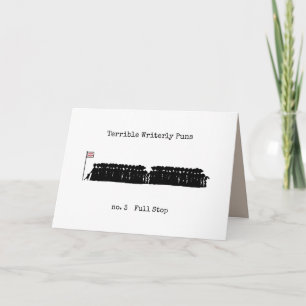 Terrible Writerly Puns Card