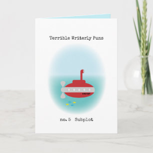 Terrible Writerly Puns Card