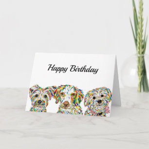 Terrier Brittany Spaniel Bichon Card