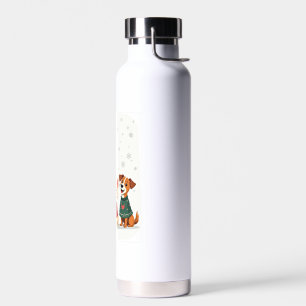 Terrier Christmas Choir Water Bottle
