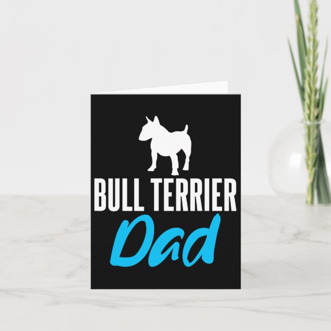 Terrier Dad Fun Saying Dogs Owners  Card (Front)