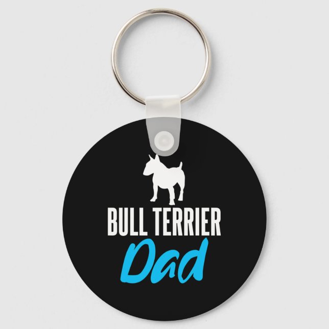 Terrier Dad Fun Saying Dogs Owners  Key Ring (Front)