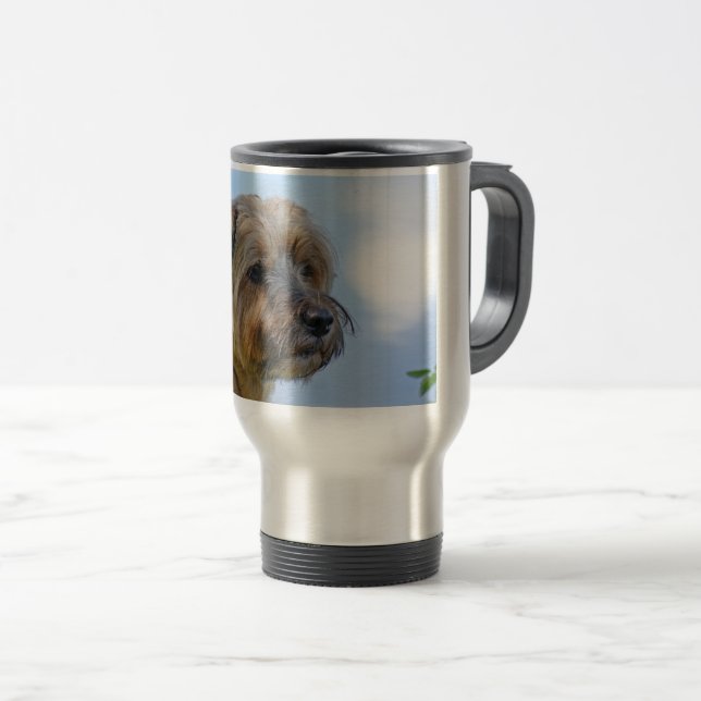Terrier Design Travel Mug (Front Right)