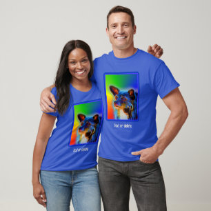 Terrier Dog Abstract Art Personalised T-Shirt