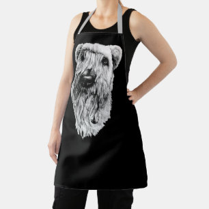Terrier Dog Art Aprons Wheaten Terrier Aprons