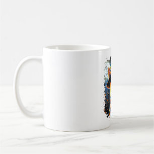Terrier Dog Halloween Square Coffee Mug